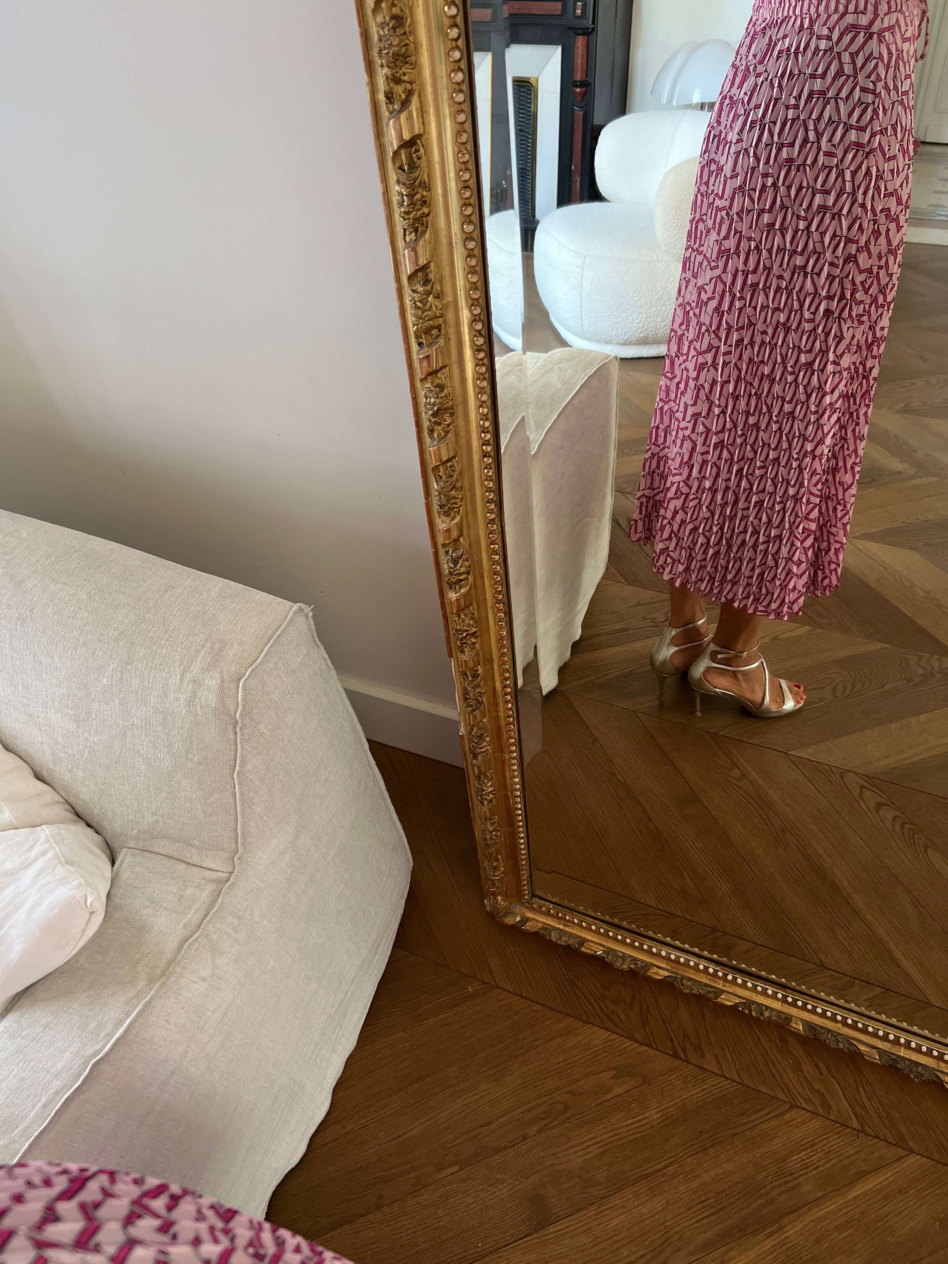 Jupe Tommy Hilfiger plissée rose