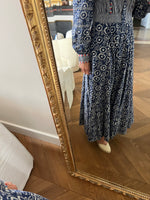 Charger l'image dans la galerie, Sézane - Robe longue imprimée bleue
