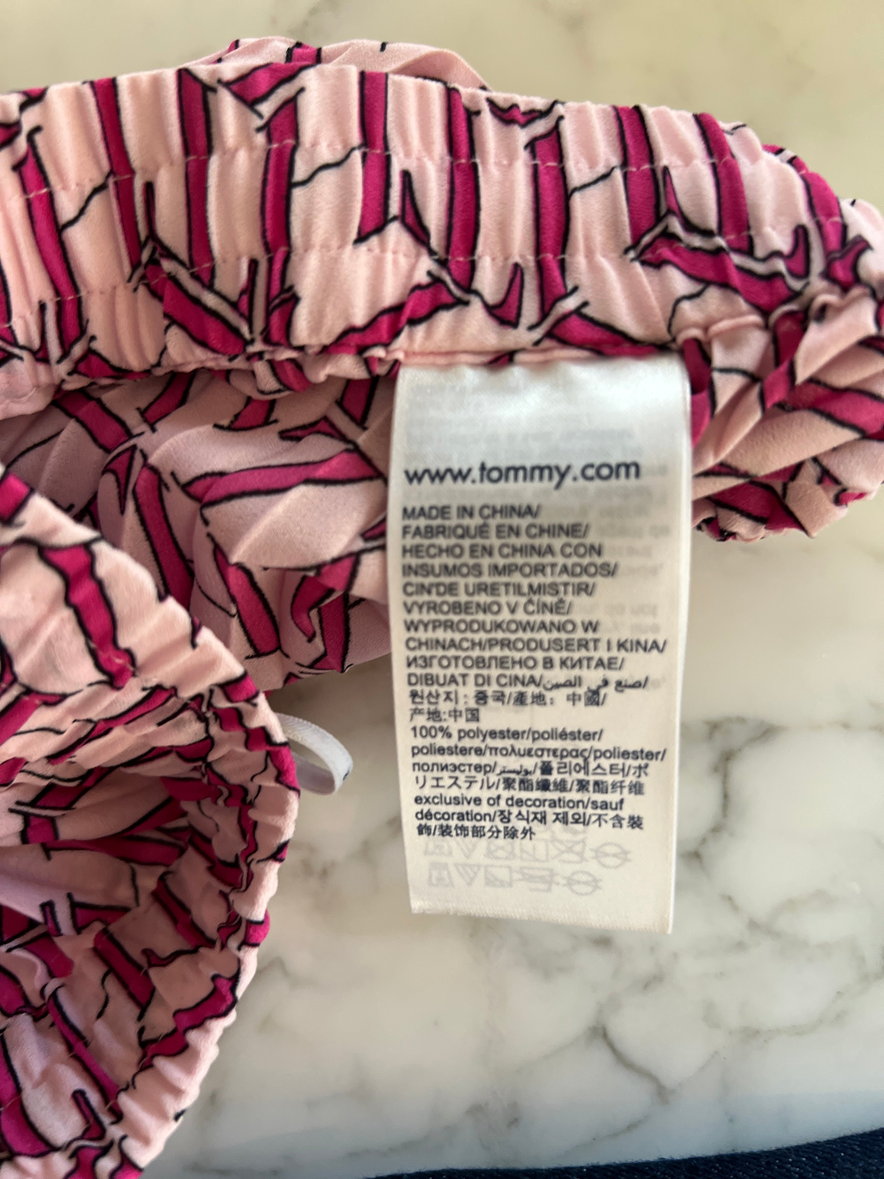 Jupe Tommy Hilfiger plissée rose