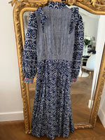 Charger l'image dans la galerie, Sézane - Robe longue imprimée bleue
