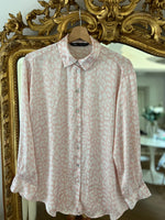 Charger l&#39;image dans la galerie, Chemise Zara rose pâle tachetée
