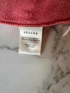 Pull Sezane en laine rose à petits pois