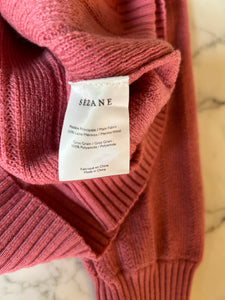 Gilet Sezane rose boutons ronds