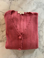 Charger l&#39;image dans la galerie, Gilet Sezane rose boutons ronds
