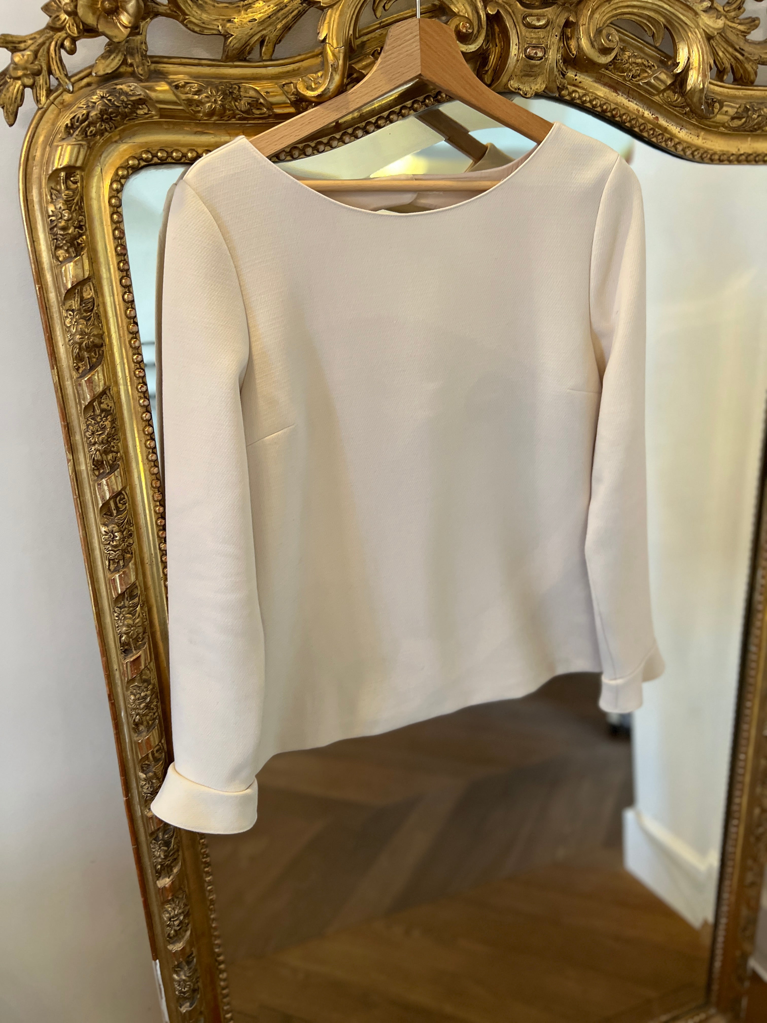 Blouse Ba&sh Ecrue dos rond