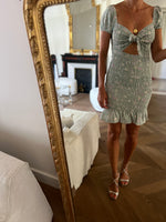 Charger l&#39;image dans la galerie, Robe Alice Elle verte petites fleurs
