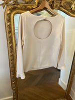 Charger l&#39;image dans la galerie, Blouse Ba&amp;sh Ecrue dos rond
