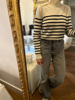 Charger l'image dans la galerie, Maje - Pull en cachemire rayé ecru
