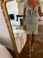 Charger l&#39;image dans la galerie, Robe Alice Elle verte petites fleurs
