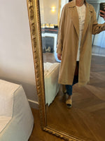 Charger l&#39;image dans la galerie, Anne Charlotte Veste fluide longue Zara camel
