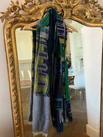 Charger l'image dans la galerie, Inoui Editions - Foulard bleu et vert

