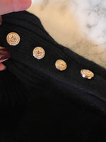 Charger l'image dans la galerie, Maje - Pull en cachemire rayé noir
