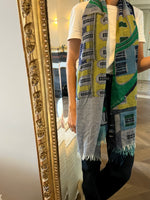 Charger l'image dans la galerie, Inoui Editions - Foulard bleu et vert
