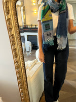 Charger l'image dans la galerie, Inoui Editions - Foulard bleu et vert
