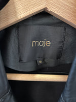 Charger l'image dans la galerie, Maje - Perfecto court en cuir noir
