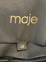 Charger l'image dans la galerie, Maje - Perfecto court en cuir noir
