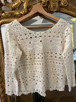 Charger l'image dans la galerie, Sézane - Top crochet ecru
