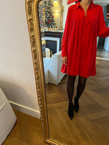 Robe chemisier rouge Claudie Pierlot