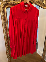 Charger l&#39;image dans la galerie, Robe chemisier rouge Claudie Pierlot
