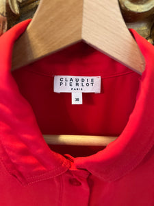 Robe chemisier rouge Claudie Pierlot