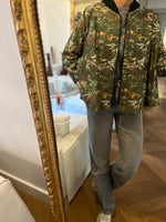 Charger l'image dans la galerie, Topolina - Veste verte fleurie
