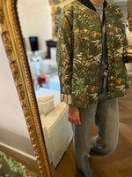 Charger l'image dans la galerie, Topolina - Veste verte fleurie
