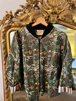 Charger l'image dans la galerie, Topolina - Veste verte fleurie
