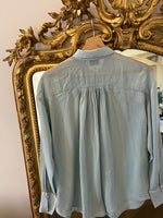Charger l'image dans la galerie, Forte Forte - Chemise bleu ciel en coton et soie
