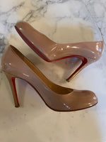 Charger l'image dans la galerie, Christian Louboutin - Escarpins vernis beige
