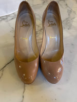 Charger l'image dans la galerie, Christian Louboutin - Escarpins vernis beige
