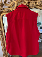 Charger l'image dans la galerie, Ami - Blouse sans manches bordeaux

