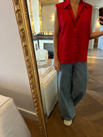 Charger l'image dans la galerie, Ami - Blouse sans manches bordeaux
