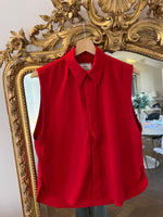 Charger l'image dans la galerie, Ami - Blouse sans manches bordeaux
