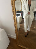 Charger l'image dans la galerie, Zara - Tailleur blanc blazer et pantalon

