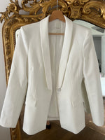 Charger l'image dans la galerie, Zara - Tailleur blanc blazer et pantalon
