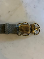 Charger l'image dans la galerie, Claris Virot - Ceinture python verte
