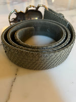 Charger l'image dans la galerie, Claris Virot - Ceinture python verte
