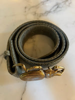 Charger l'image dans la galerie, Claris Virot - Ceinture python verte
