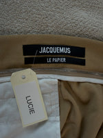 Charger l'image dans la galerie, Lucie Gabossi - Jacquemus Jupe drapée brodi beige
