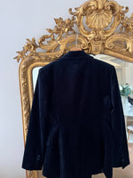 Charger l'image dans la galerie, Zara - Tailleur blazer et pantalon en velours bleu nuit

