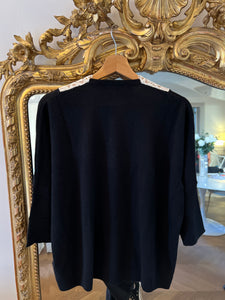 Pull Claudie Pierlot en dentelle blanche