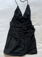 Charger l'image dans la galerie, Lucie Gabossi - Iro Robe Noire courte pailletée
