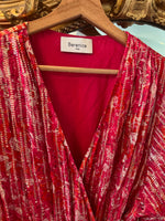 Charger l'image dans la galerie, Bérénice - Robe rose rouge scintillant
