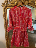 Charger l'image dans la galerie, Bérénice - Robe rose rouge scintillant
