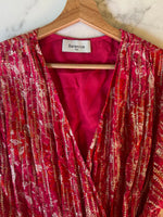 Charger l'image dans la galerie, Bérénice - Robe rose rouge scintillant
