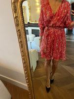 Charger l'image dans la galerie, Bérénice - Robe rose rouge scintillant
