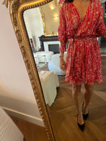 Charger l'image dans la galerie, Bérénice - Robe rose rouge scintillant
