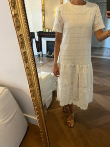 Robe longue blanche brodée By Lena&Lola