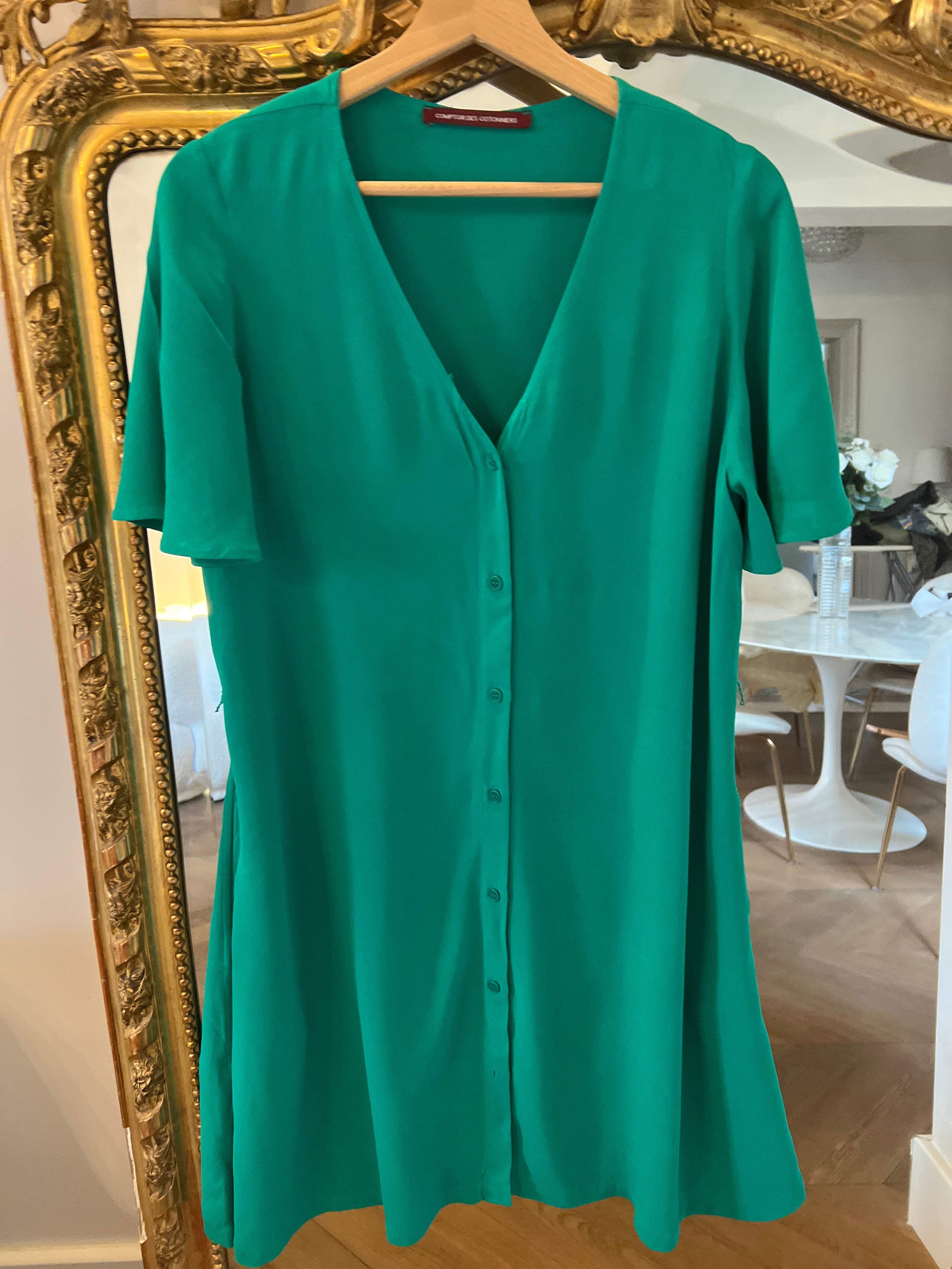 Robe Comptoir des Cotonniers vert sapin