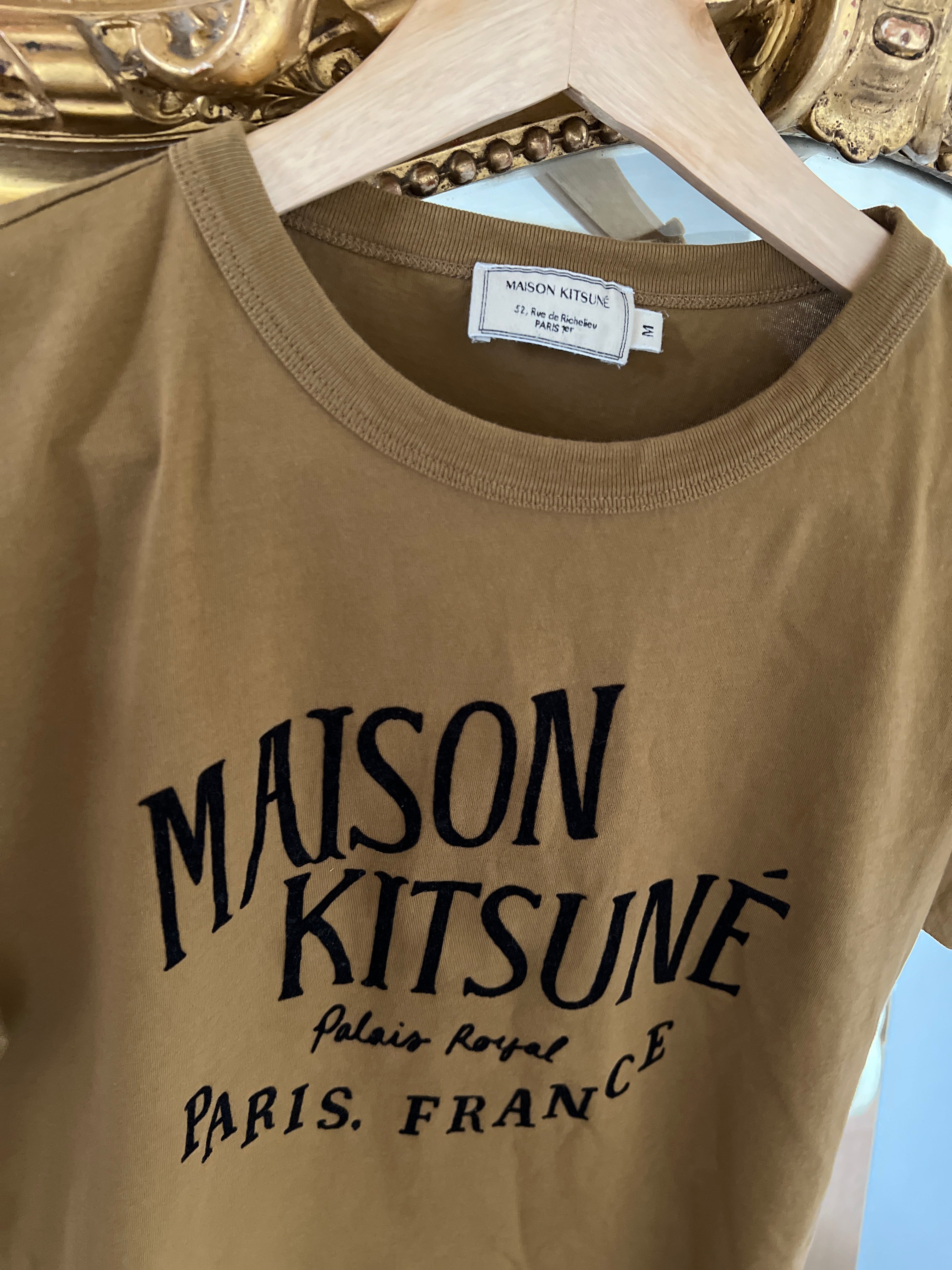 T Shirt Maison Kitsuné marron